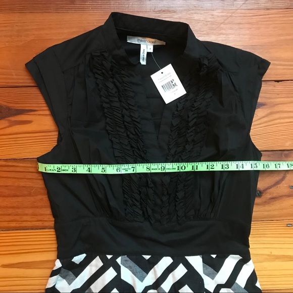 MaxandCleo Black White Ruffle Work Dress, NWT, 4 - Picture 7 of 16